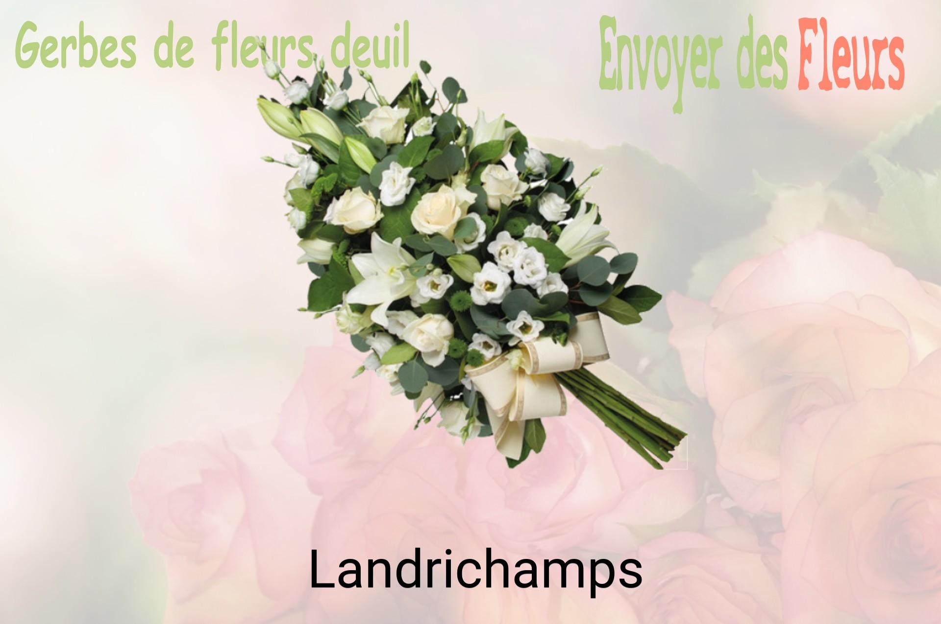 Gerbe de fleurs de deuil livrée à Landrichamps